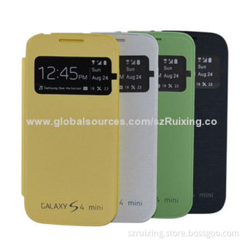 Flip Back Cover for Samsung Galaxy S4 Mini with S View Window